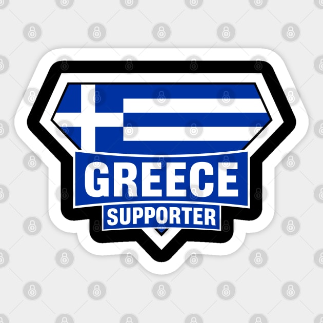 Greece Super Flag Supporter Sticker by ASUPERSTORE